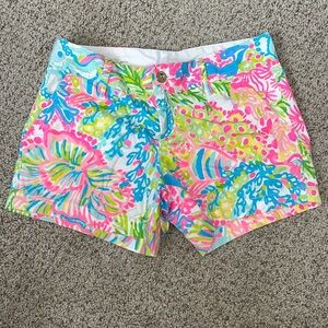 Lilly Pulitzer Callahan Shorts, Lovers Coral Size 6